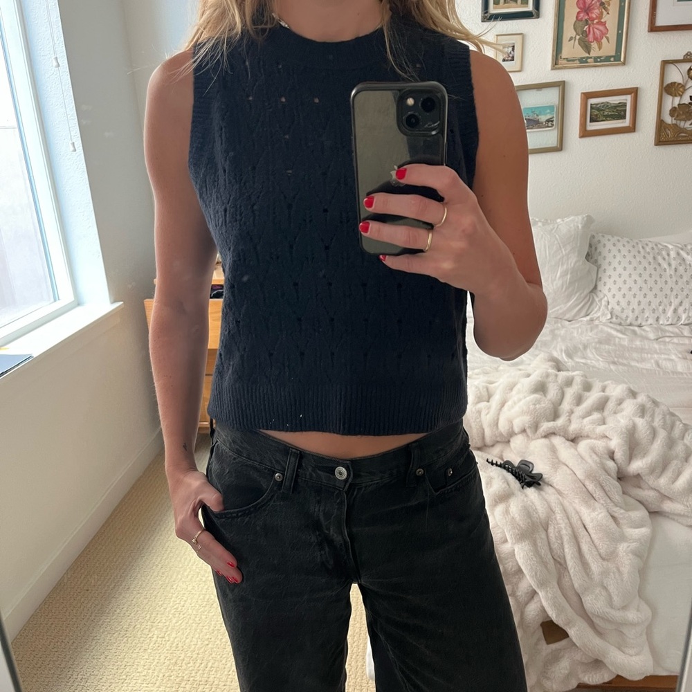 Universal Thread Navy Knit Sweater Top